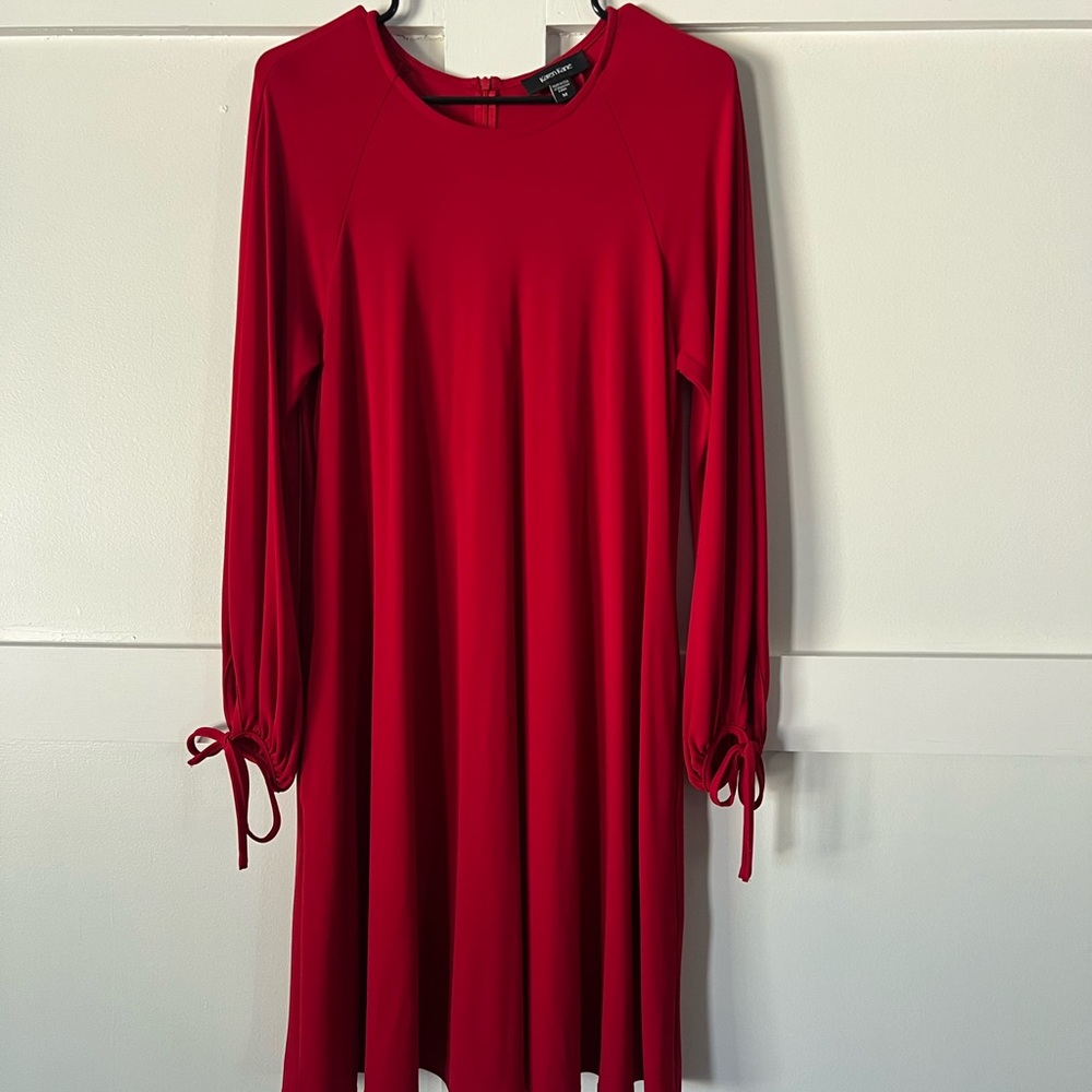 Beautiful A line red dress.